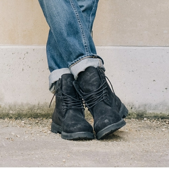 Timberland 6" Premium Waterproof Boots - Men's Black Nubuck - Picture 12 of 14